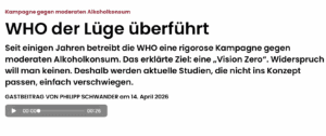 Die WHO lügt! Ein ungewöhlich harter Artikel über die Empfehlungen der Gesundheitsorganisation.